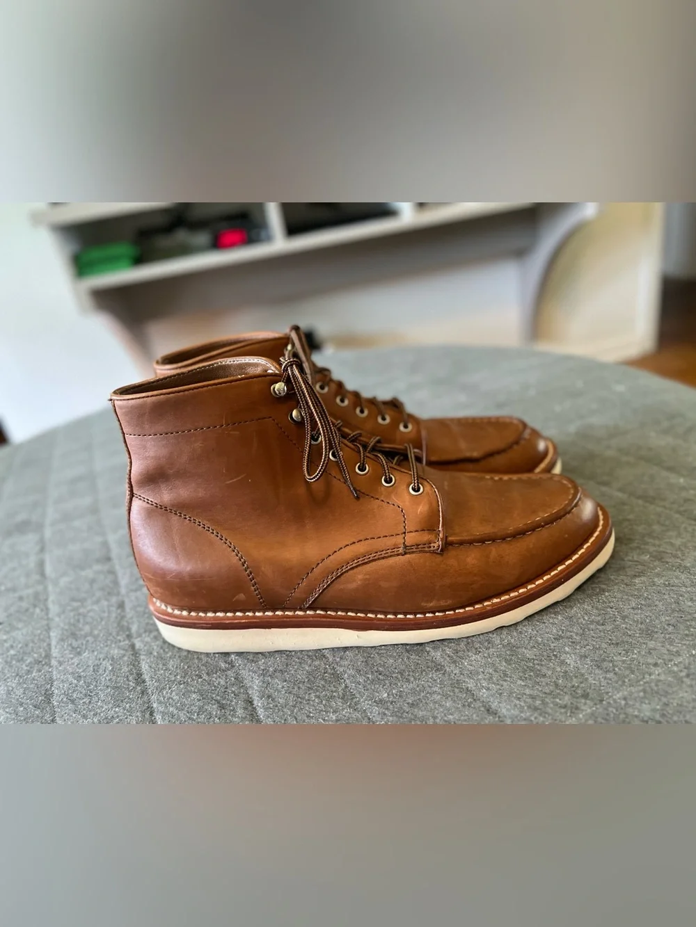 THURSDAY BOOT COMPANY Sz 11.5 Diplomat Brown Leather Boots Orig $200 Exc Cond